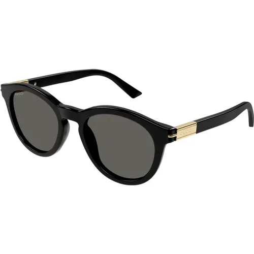 Gold/Grey Sonnenbrillen , Herren, Größe: 54 MM - Gucci - Modalova