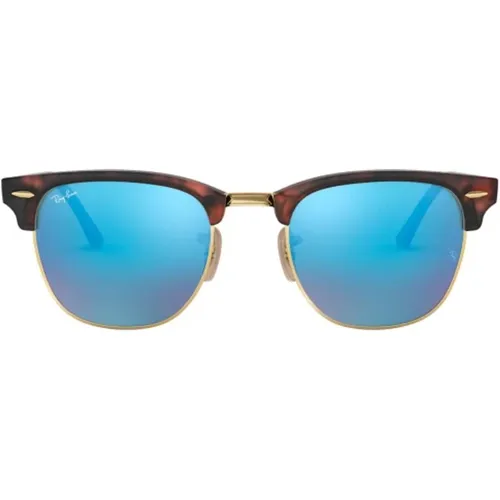 Klassische Clubmaster Sonnenbrille Acetat Kristall , Herren, Größe: M - Ray-Ban - Modalova