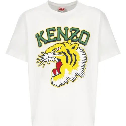 Tiger Print T-shirt , male, Sizes: L - Kenzo - Modalova