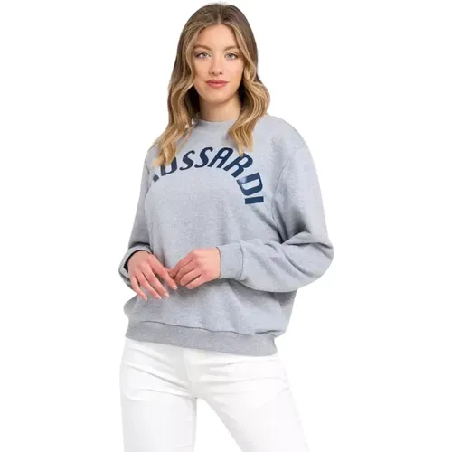 Casual Oversized Sweatshirt , Damen, Größe: S - Trussardi - Modalova