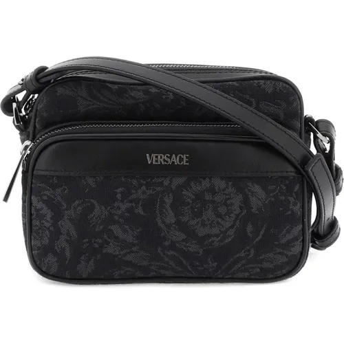 Baroque Messenger Bag , male, Sizes: ONE SIZE - Versace - Modalova