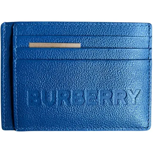 Blaue Kartenhalter Geldbörse Clip Unisex - Burberry - Modalova