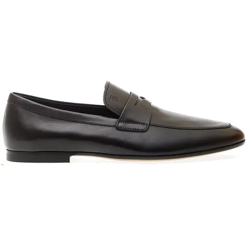 Leather Moccasin with Leather Sole , male, Sizes: 6 1/2 UK, 9 1/2 UK, 6 UK - TOD'S - Modalova