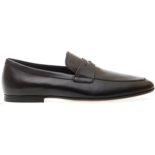 Leather Moccasin with Leather Sole , male, Sizes: 8 1/2 UK, 9 UK, 6 1/2 UK, 9 1/2 UK, 6 UK, 10 UK, 7 UK, 7 1/2 UK - TOD'S - Modalova
