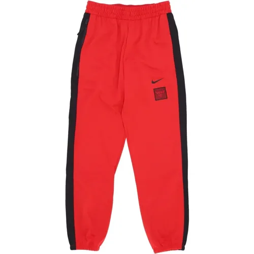 Chicago Bulls Fleece Tracksuit Pants , male, Sizes: S, XL, M, L - Nike - Modalova