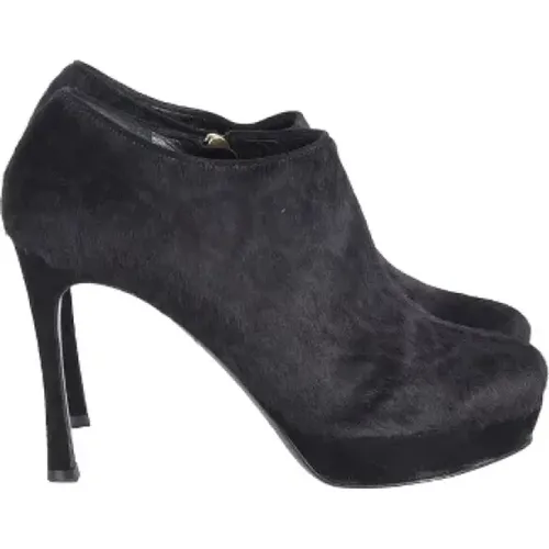 Pre-owned Wool boots , female, Sizes: 5 UK - Saint Laurent Vintage - Modalova