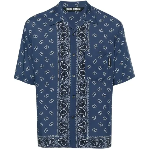 Paisley Print Shirt , male, Sizes: M - Palm Angels - Modalova
