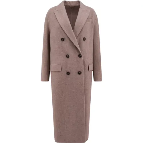 Double-Breasted Jackets Coats , female, Sizes: S, XS - BRUNELLO CUCINELLI - Modalova