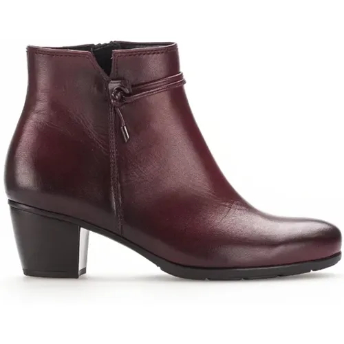 Bordeaux Leder Stiefeletten Gabor - Gabor - Modalova