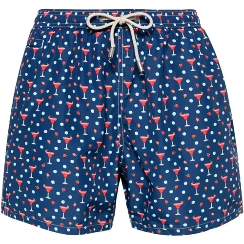 Strawberry Daiquiri Swim Shorts , male, Sizes: M, XL, L, S - MC2 Saint Barth - Modalova
