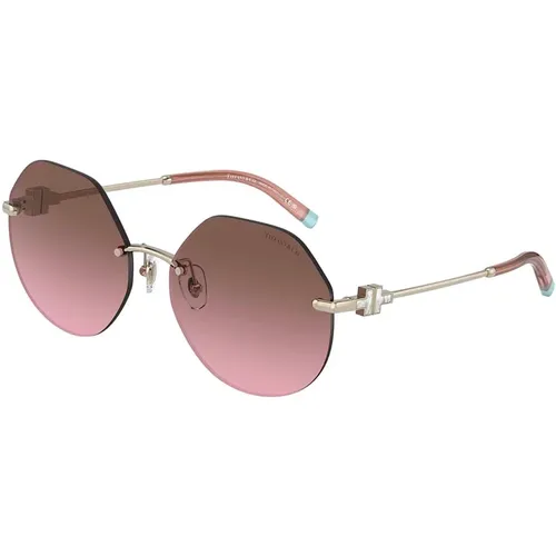 Gold Violet Shaded Sunglasses,Rose Gold Blue Pink Sunglasses - Tiffany - Modalova