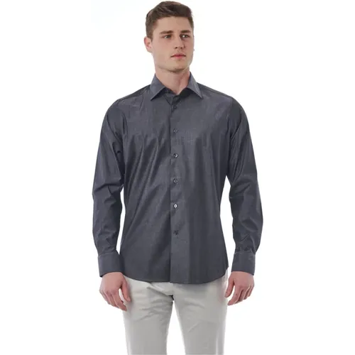 Regular Fit Italian Collar Shirt , male, Sizes: XL, 3XL, L, 2XL, 4XL, 5XL - Bagutta - Modalova