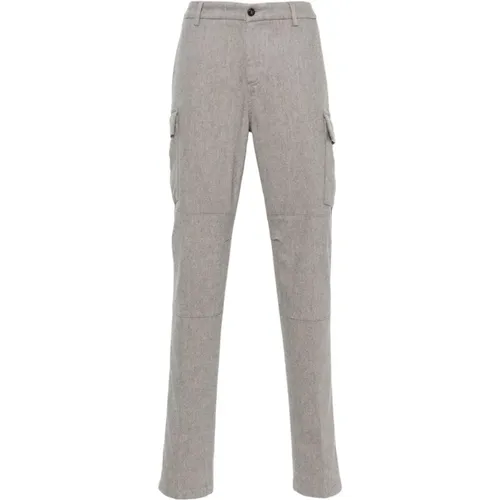 Wool Cashmere Casual Cargo Trousers , male, Sizes: W34, W32, W36 - Eleventy - Modalova