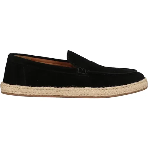 Suede Woven Sole Espadrilles for Men , male, Sizes: 7 UK, 5 UK - Doucal's - Modalova