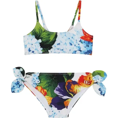 Kinder Bikini mit Logo Kostüm - Dolce & Gabbana - Modalova