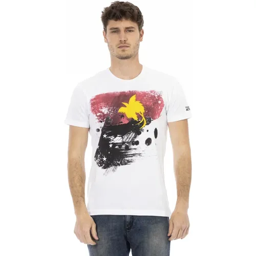 Casual Rundhals Kurzarm T-Shirt , Herren, Größe: M - Trussardi - Modalova