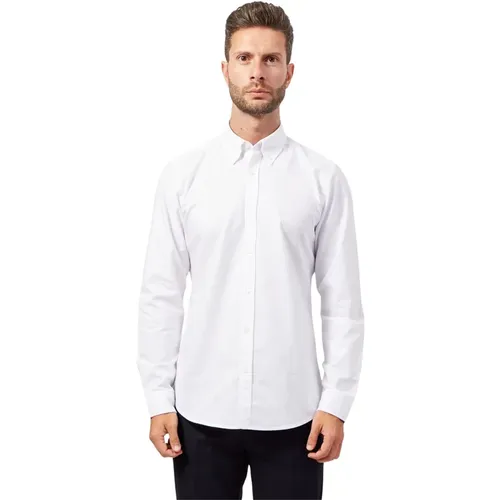 Weiße Oxford-Hemd mit Natürlicher Wäsche , Herren, Größe: 2XL - Hugo Boss - Modalova