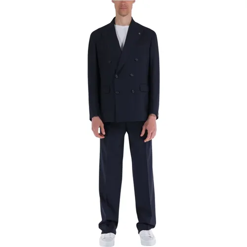 Double Breasted Suits , male, Sizes: XL - Tagliatore - Modalova