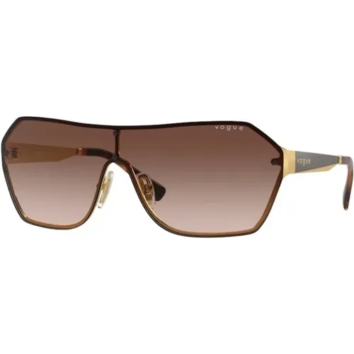 Brown Gradient Sunglasses , unisex, Sizes: 41 MM - Vogue - Modalova