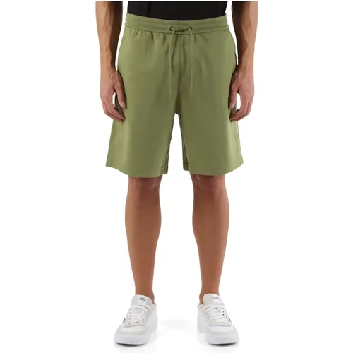 Sporty Cotton Shorts with Side Logo Print , male, Sizes: S, M, XL, L - Calvin Klein Jeans - Modalova