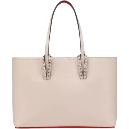 Jasnobeżowa Cabata Small Leder Tasche - Christian Louboutin - Modalova