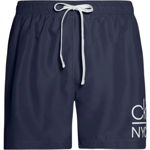 CK NYC Polyester Swim Shorts , male, Sizes: S - Calvin Klein - Modalova