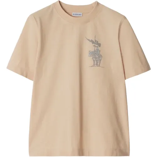 Cotton Jersey T-shirt Polo , female, Sizes: M, S, XS - Burberry - Modalova