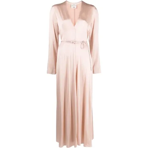 Silk Nude Dress , female, Sizes: S - Forte Forte - Modalova