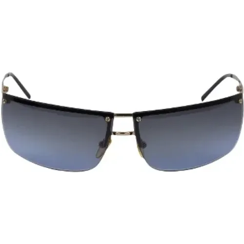 Blaue Plastik Sonnenbrille - Hervorragender Zustand - Gucci Vintage - Modalova
