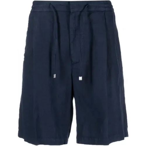 Drawstring-waist linen bermuda shorts , male, Sizes: 2XL, XL - Lardini - Modalova