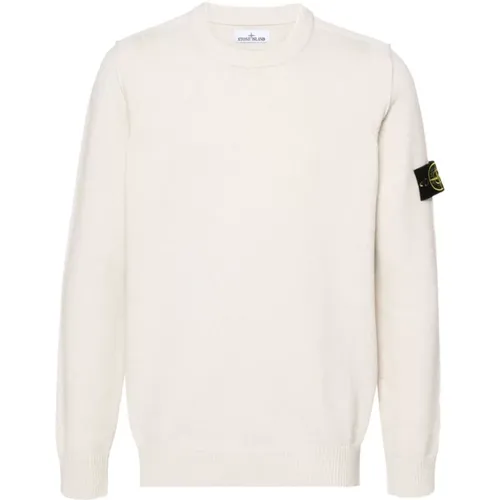 Off- Gestrickter Crew Neck Pullover , Herren, Größe: XL - Stone Island - Modalova