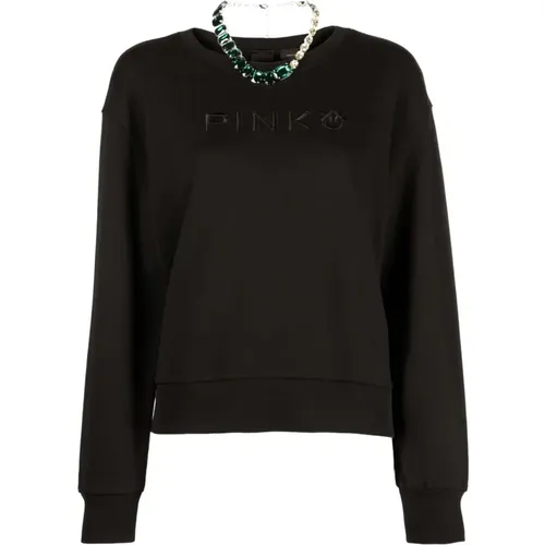 Marianne sweatshirt , female, Sizes: XS, L, S, XL, M - pinko - Modalova
