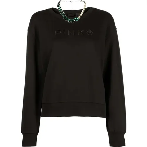 Marianne sweatshirt , female, Sizes: XS, XL, M - pinko - Modalova