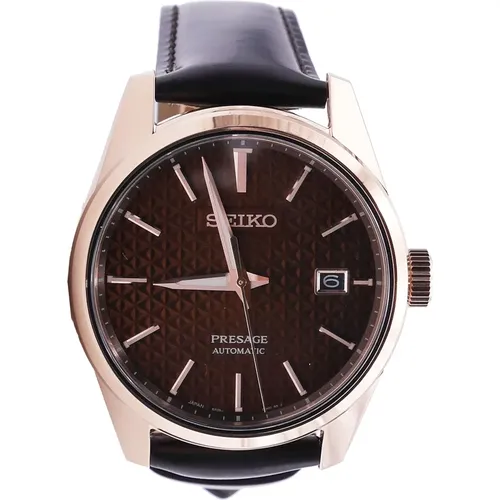 PresageSharp Edged Series Automatic Watch , male, Sizes: ONE SIZE - Seiko - Modalova