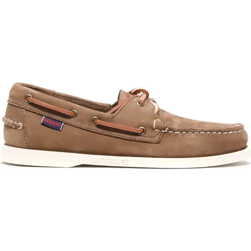 Men`s Shoes Moccasins Marrone Noos , male, Sizes: 7 UK - Sebago - Modalova