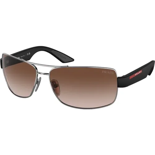 Sonnenbrille Linea Rossa PS 50Zs , Herren, Größe: 65 MM - Prada - Modalova