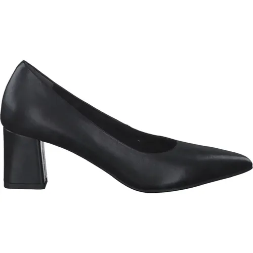 Klassische schwarze Lederschuhe , Damen, Größe: 37 EU - tamaris - Modalova