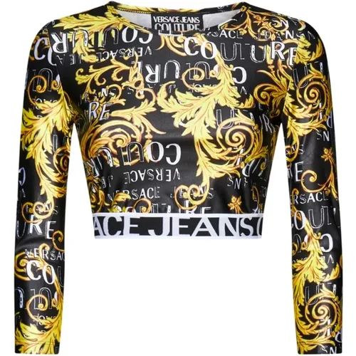 Modisches T-Shirt von , Damen, Größe: 2XS - Versace Jeans Couture - Modalova