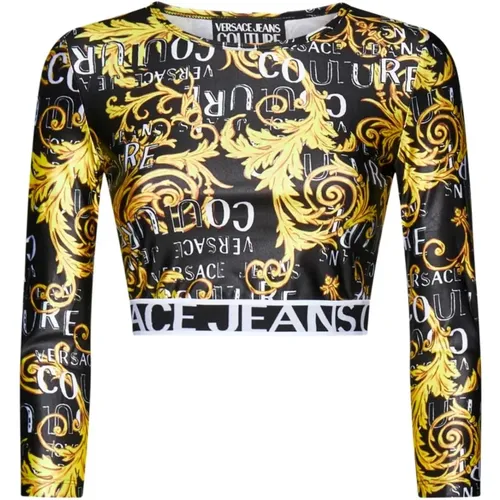 Modisches T-Shirt von , Damen, Größe: L - Versace Jeans Couture - Modalova