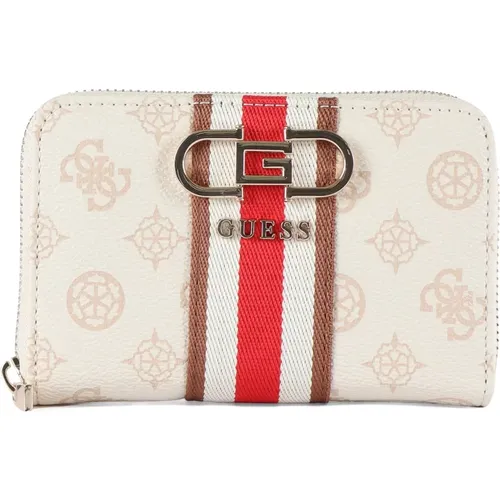 Logo Print Wallet with Zip Closure , female, Sizes: ONE SIZE - Guess - Modalova