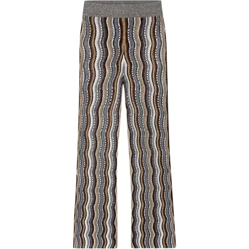 Fancy-Stripe Strickhose , Damen, Größe: L - LUISA CERANO - Modalova