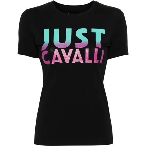 Graphic Print T-shirts and Polos , female, Sizes: XS, L, S, M - Just Cavalli - Modalova