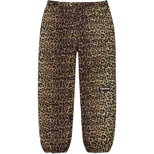 Leopard Micro Down Pant Water-Resistant , male, Sizes: L - Supreme - Modalova