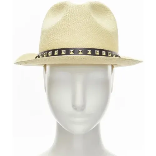 Pre-owned Raffia hats , female, Sizes: ONE SIZE - Valentino Vintage - Modalova