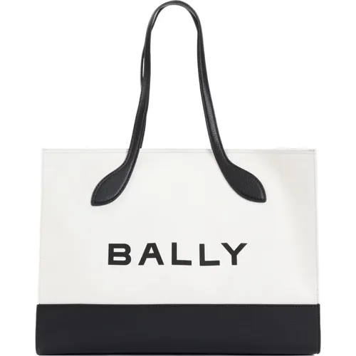Neutral Shopper Tote Bag , female, Sizes: ONE SIZE - Bally - Modalova