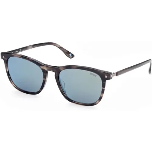Sonnenbrille mit Grauem Rahmen , Herren, Größe: 55 MM - BMW - Modalova