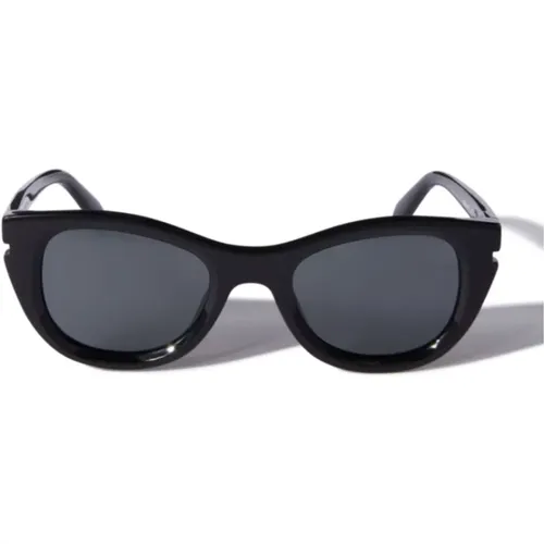Stylish Acetate Sunglasses , unisex, Sizes: 50 MM - Off White - Modalova