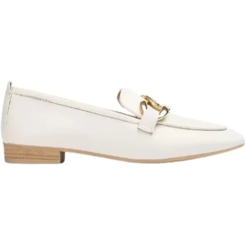 Klassische Leder-Loafers , Damen, Größe: 39 EU - Unisa - Modalova