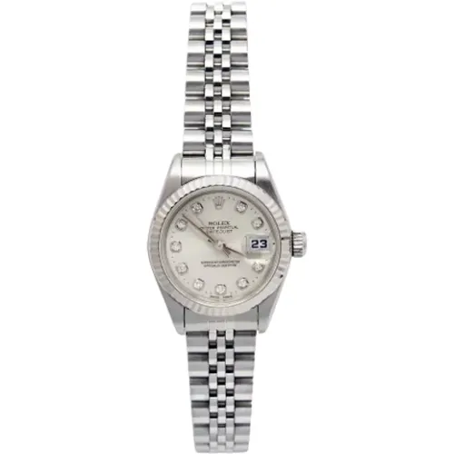 Pre-owned Stainless Steel watches , female, Sizes: ONE SIZE - Rolex Vintage - Modalova