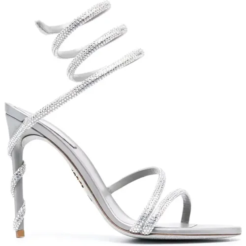 Grey Strappy Sandals , female, Sizes: 6 1/2 UK, 3 1/2 UK, 5 1/2 UK, 4 1/2 UK, 3 UK, 4 UK - René Caovilla - Modalova